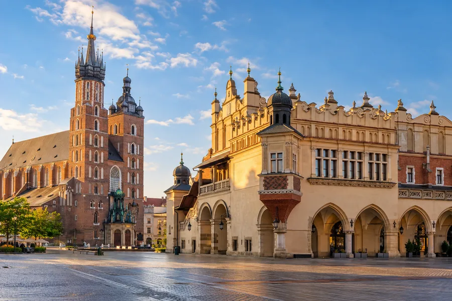 Krakow cityscape — generated editorial illustration