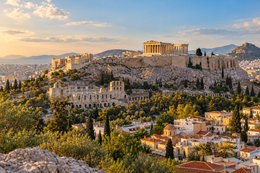 Athens cityscape — generated editorial illustration