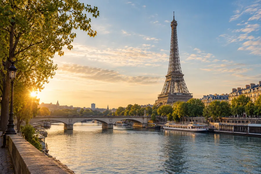 Paris cityscape — generated editorial illustration